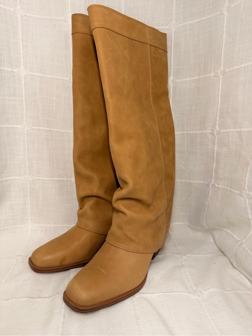 Steve Madden Winnick Banana Leather Knee High Boots Size 9 NIB